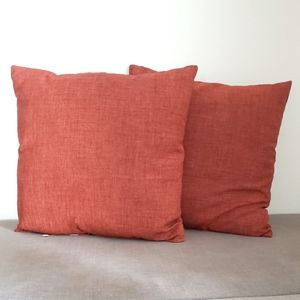 Textured Red 17" x 17" Pillows